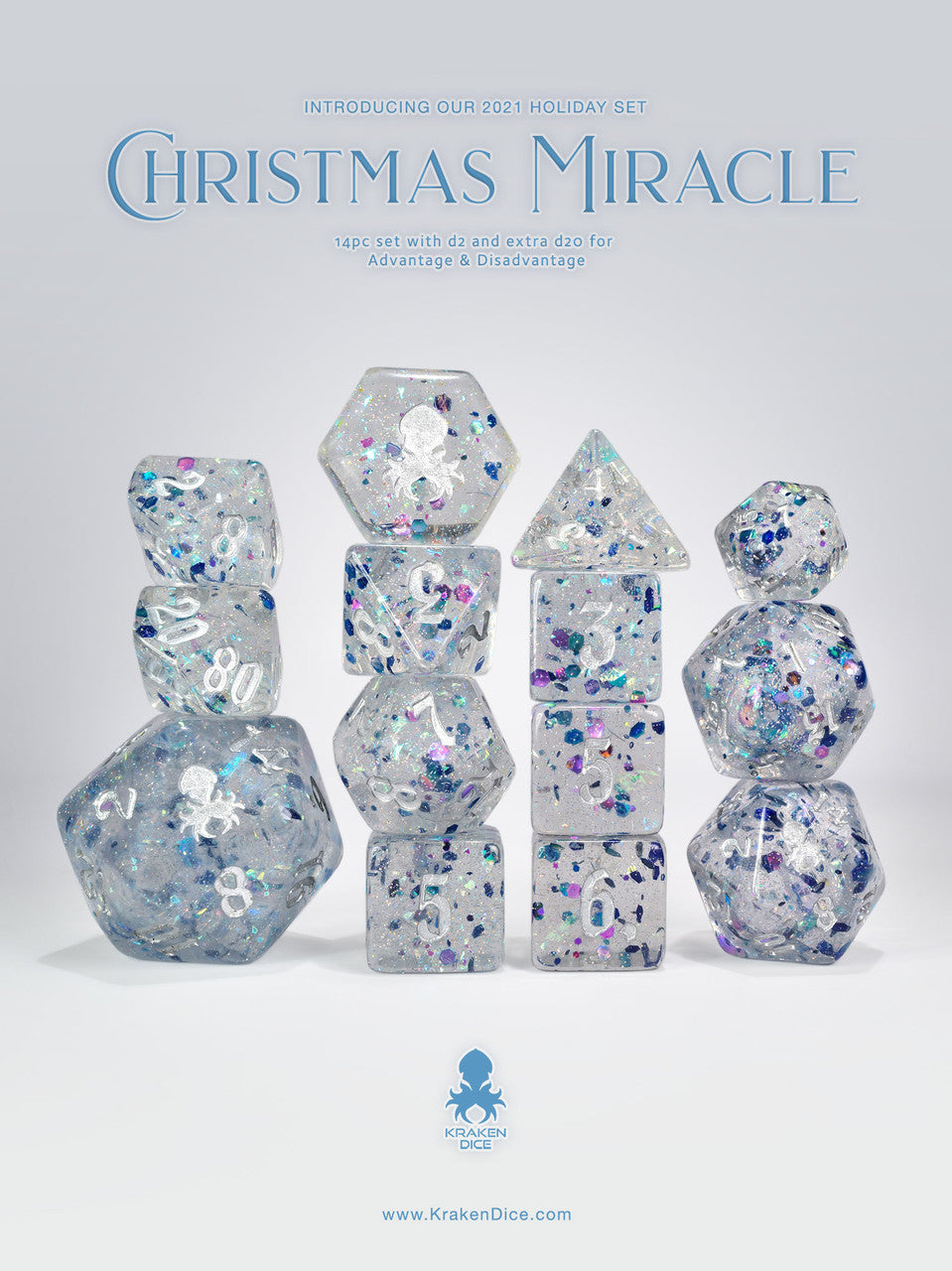 Christmas Miracle 14pc Dice Set